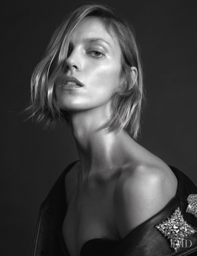 Anja Rubik featured in This is Anthony Vaccarello for Saint Laurent, February 2017