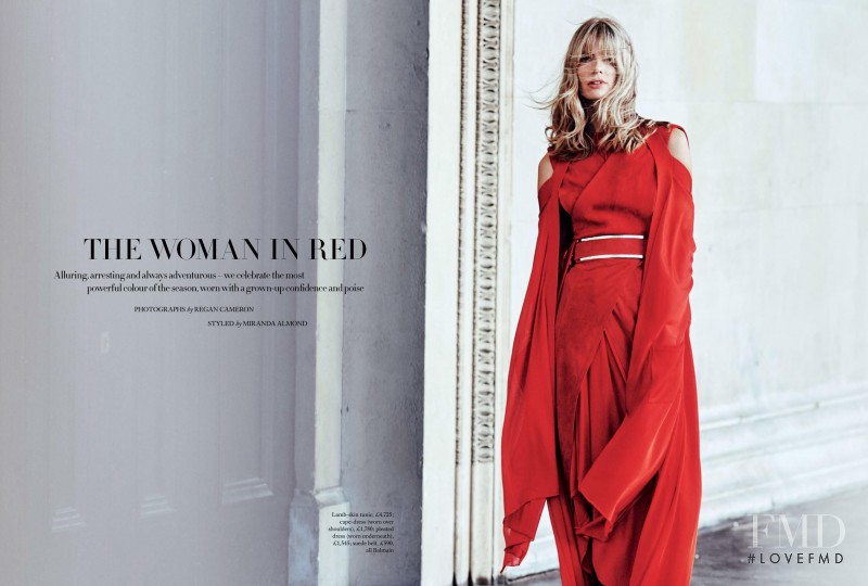 Julia Stegner featured in The Woman In Red, April 2017