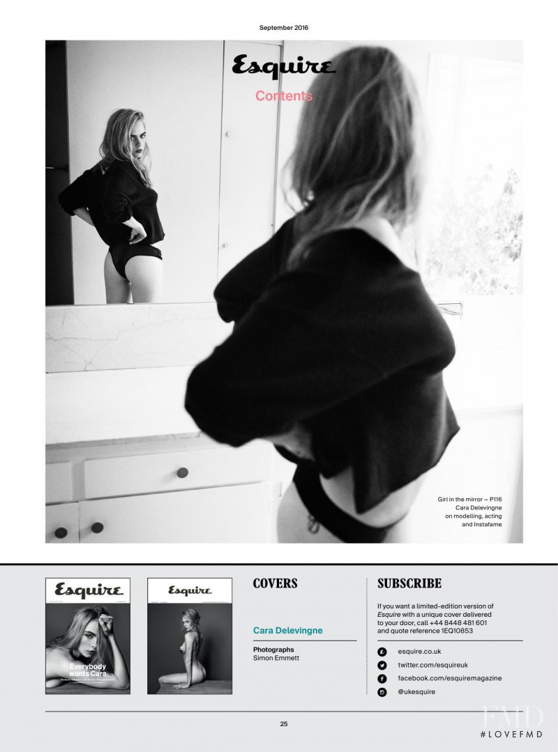 Cara Delevingne featured in Cara Delevingne, September 2016