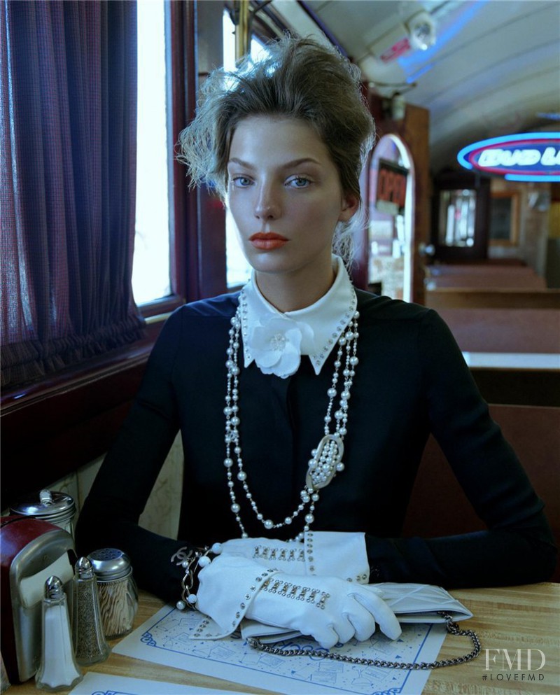 Daria Werbowy featured in Print, July 2003