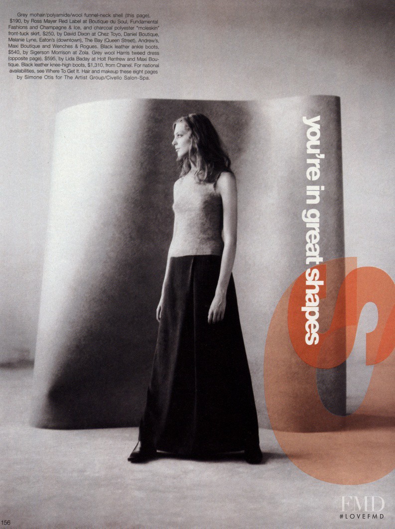 Daria Werbowy featured in Great Shapes, September 1999