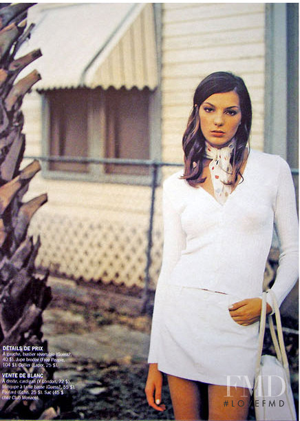 Daria Werbowy featured in Belle pour une chanson, August 2000