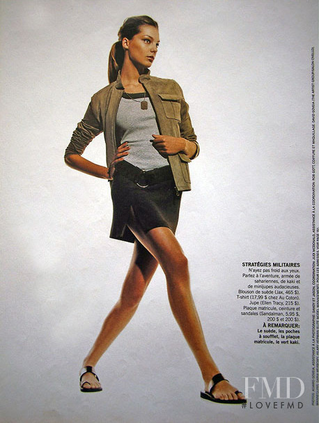 Daria Werbowy featured in Tres Tendance, March 2001