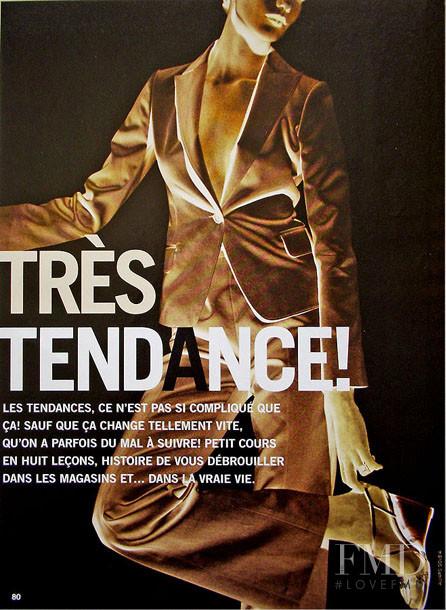 Daria Werbowy featured in Tres Tendance, March 2001