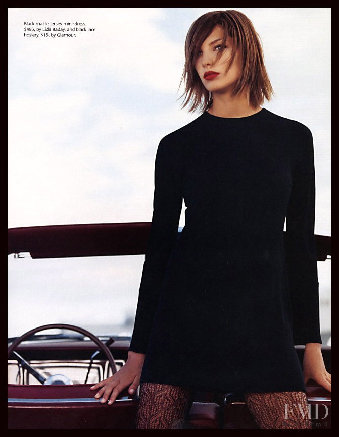 Daria Werbowy featured in Little Black Dress, October 2001