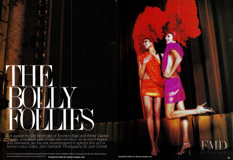 Daria Werbowy featured in The Bolly Follies, February 2003