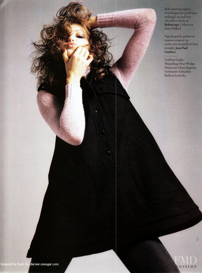 Daria Werbowy featured in L\'Instinct Radical, June 2003