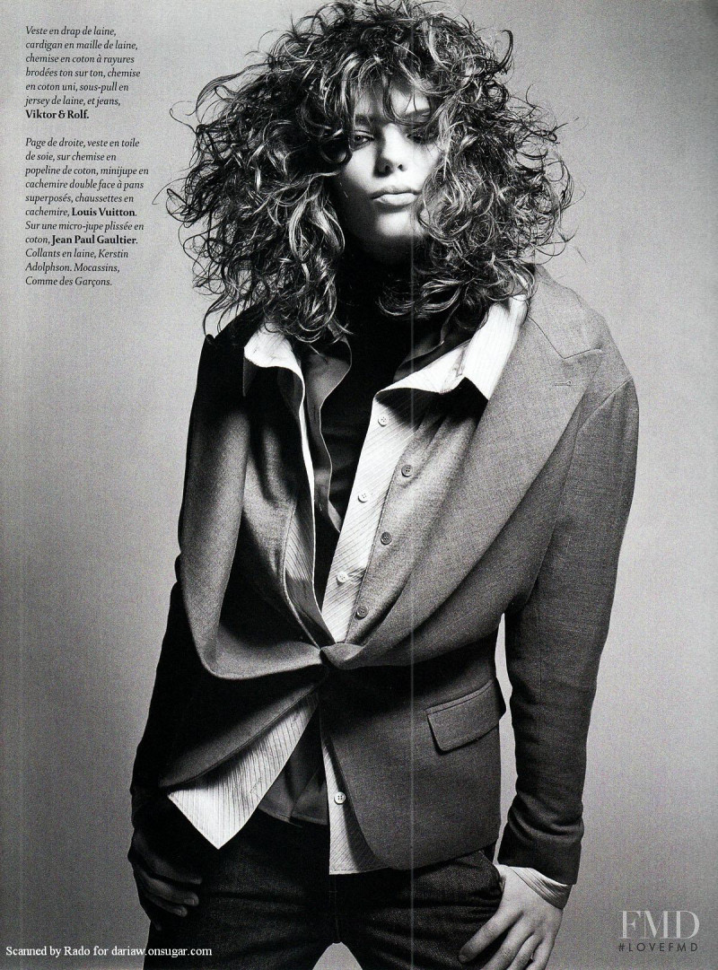 Daria Werbowy featured in L\'Instinct Radical, June 2003