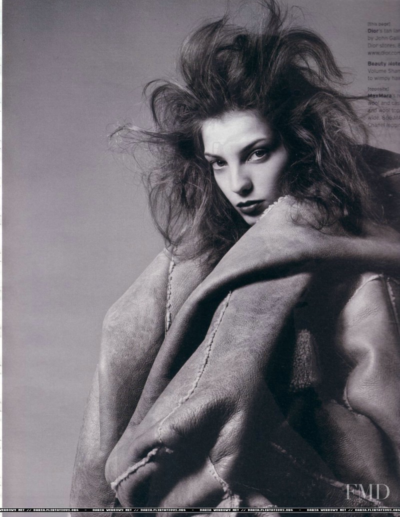 Daria Werbowy featured in Sweet Tartan, July 2003