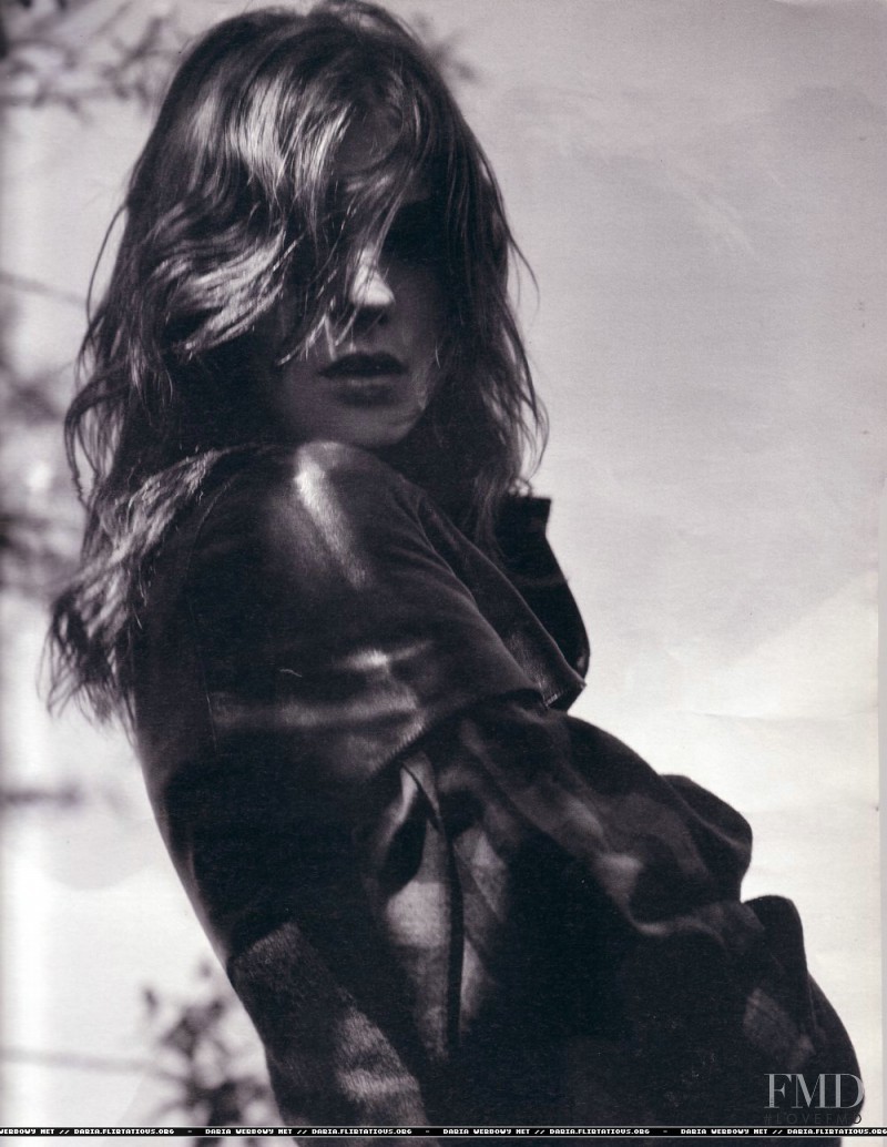 Daria Werbowy featured in Sweet Tartan, July 2003