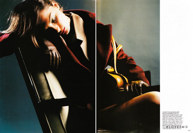 Daria Werbowy featured in Big Coats, September 2003