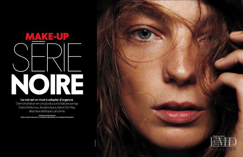 Daria Werbowy featured in Make-Up Serie Noire , January 2012