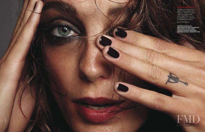 Daria Werbowy featured in Make-Up Serie Noire , January 2012