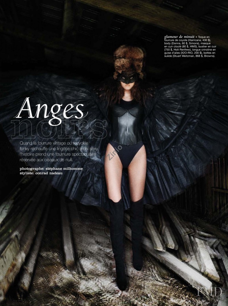 Drea Vujovic featured in Anges Noirs, October 2009