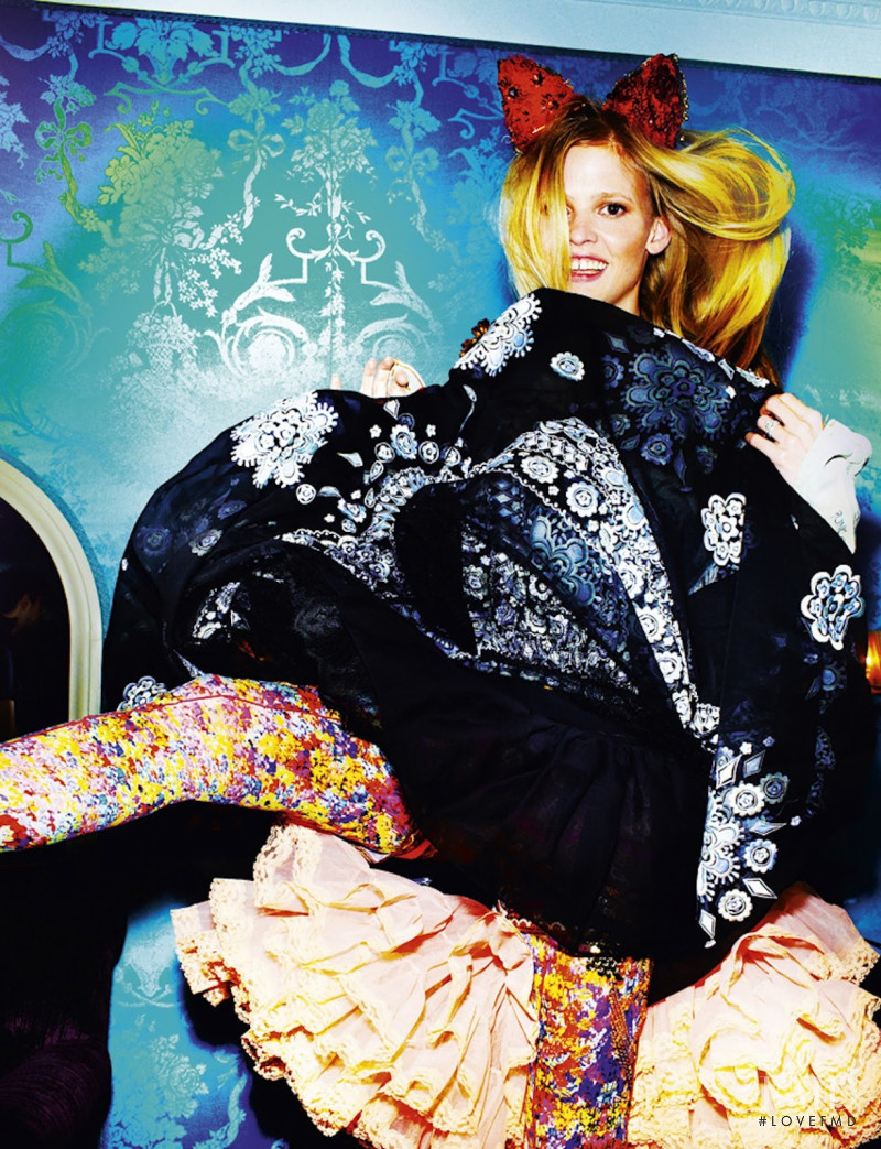 Lara Stone featured in 30 Years Of Optimism, February 2012