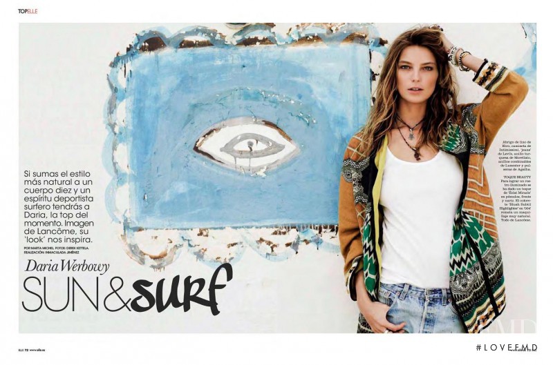 Daria Werbowy featured in Sun and Surf, May 2011