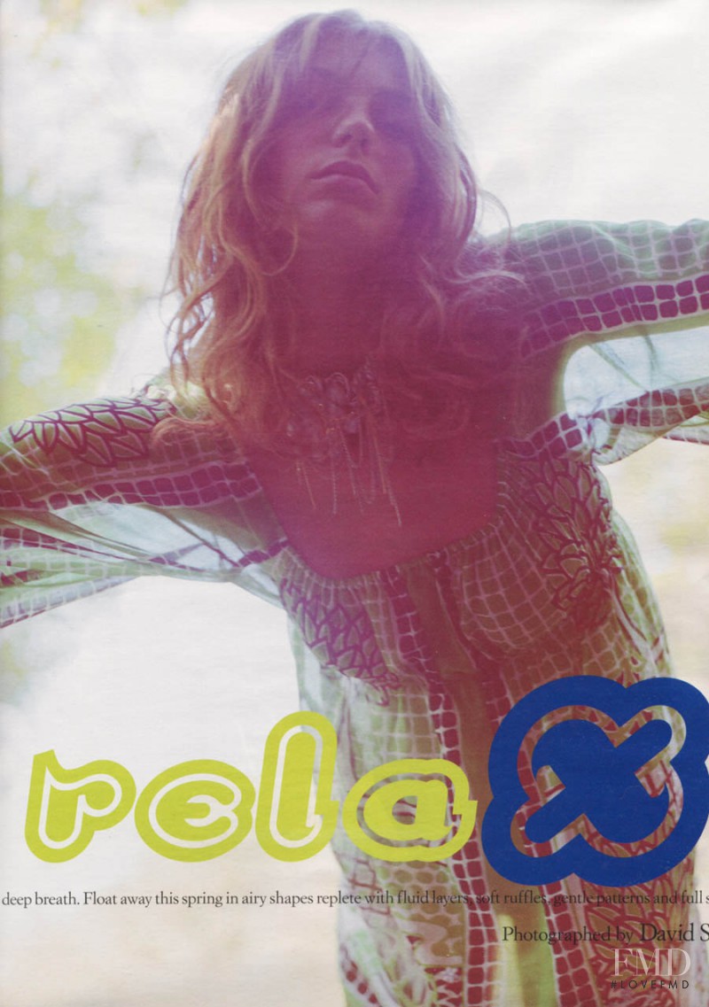 Daria Werbowy featured in Relax, December 2003