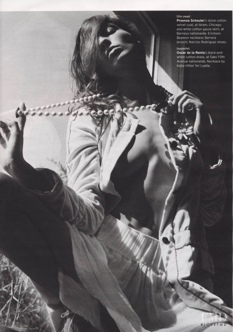 Daria Werbowy featured in Relax, December 2003