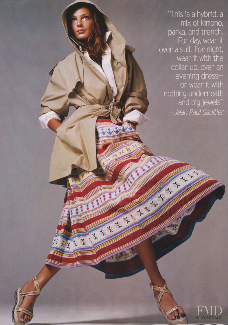 Daria Werbowy featured in Weather Report, February 2004