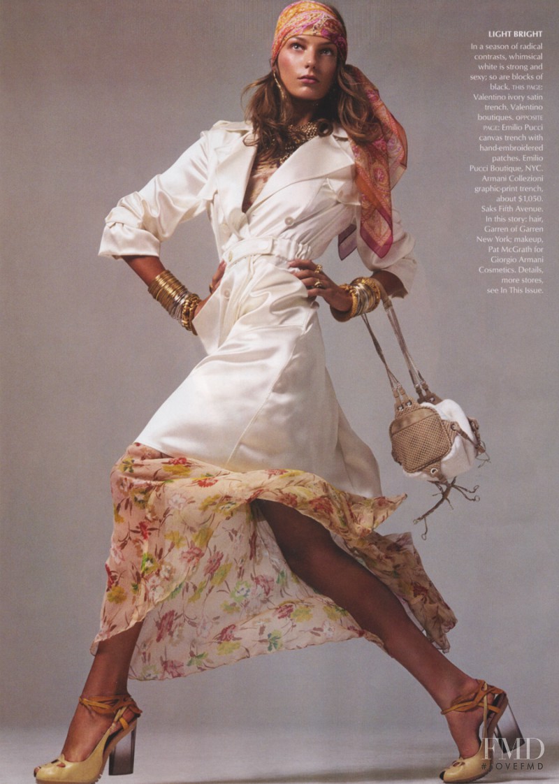 Daria Werbowy featured in Weather Report, February 2004