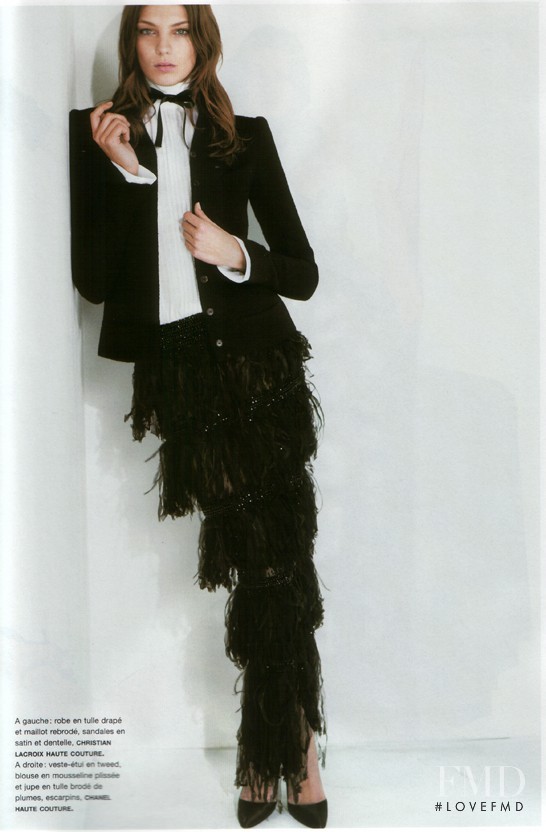 Daria Werbowy featured in La Couture, March 2004