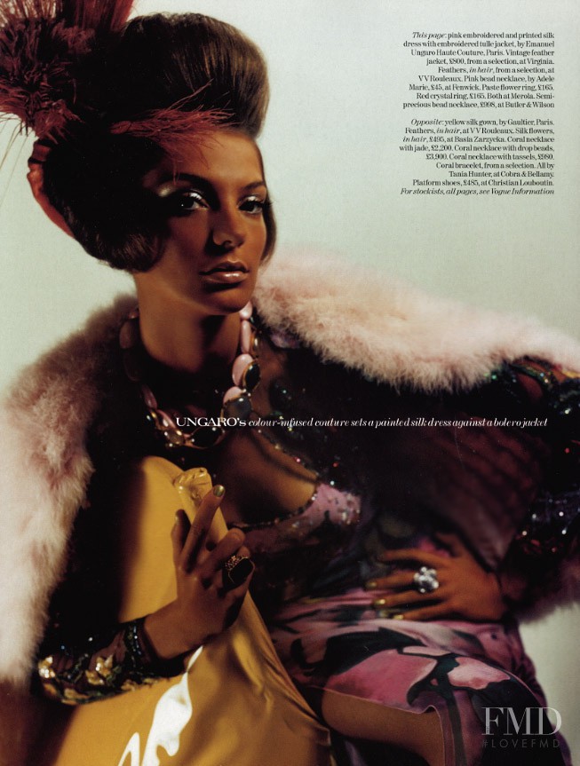 Daria Werbowy featured in Haute Exotica, April 2004