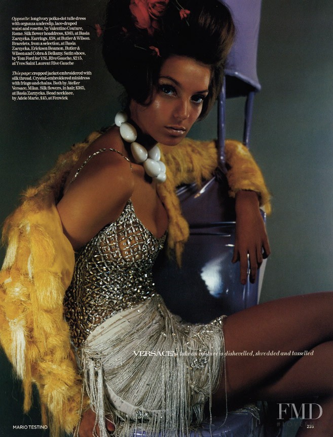 Daria Werbowy featured in Haute Exotica, April 2004