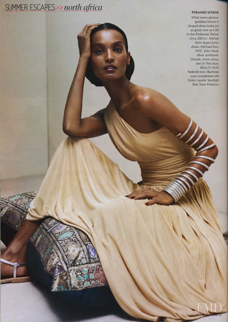 Liya Kebede featured in Summer Escapes to England, June 2004