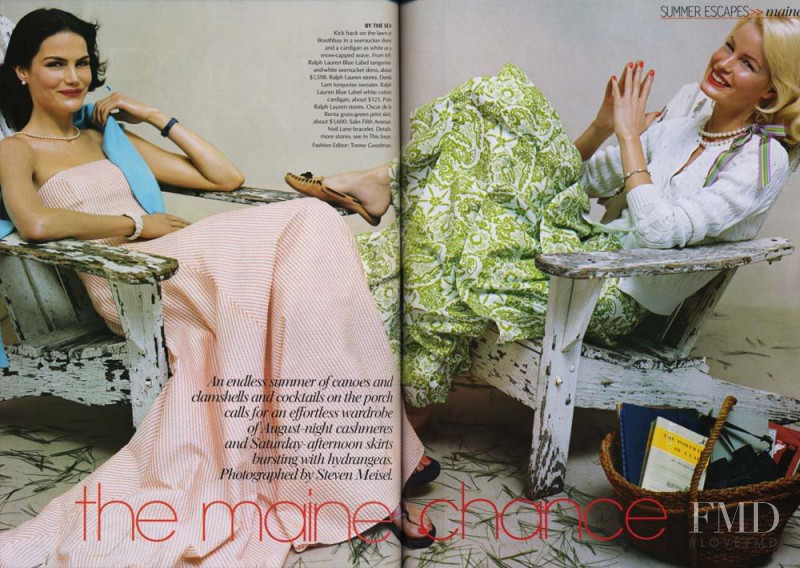 Missy Rayder featured in Summer Escapes to England, June 2004
