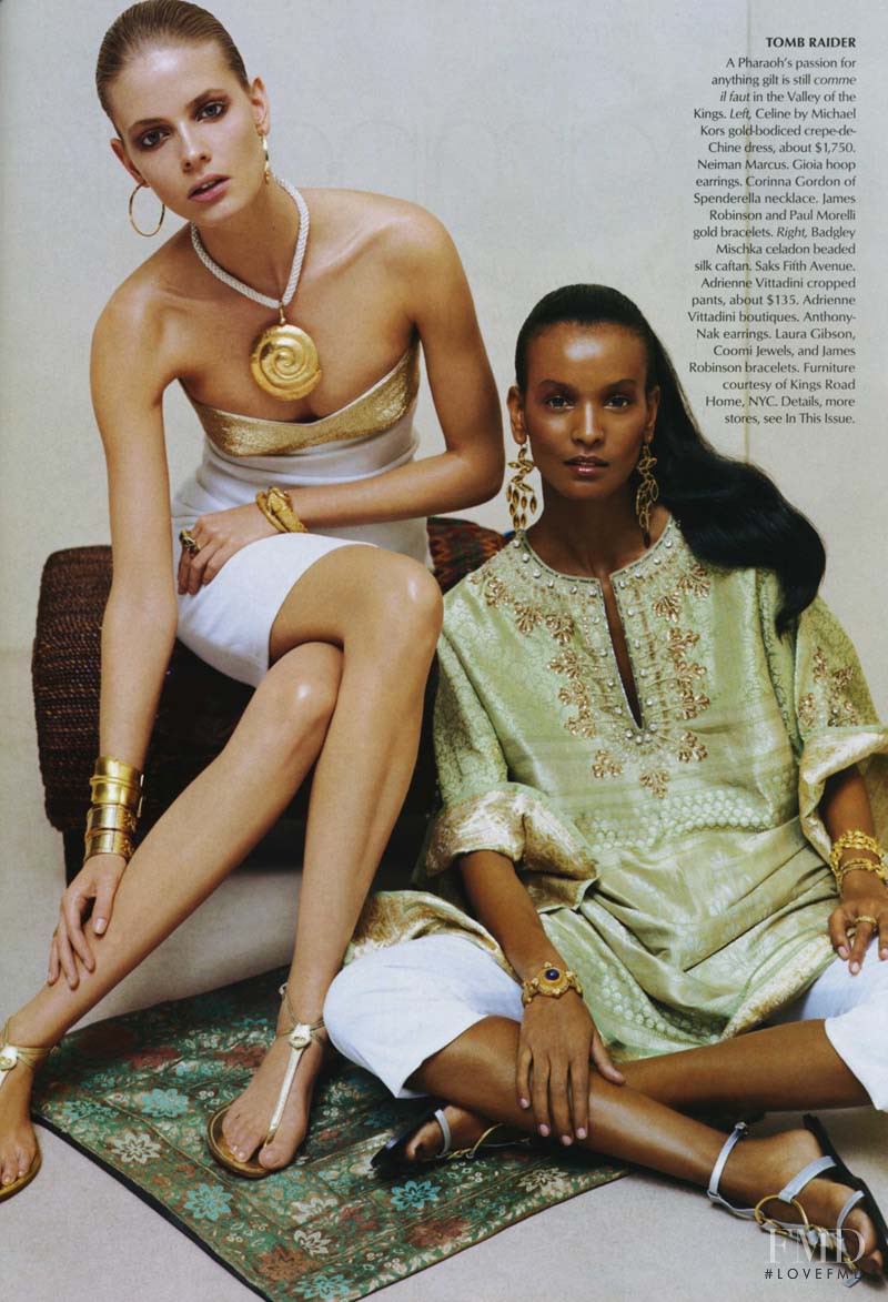 Liya Kebede featured in Summer Escapes to England, June 2004