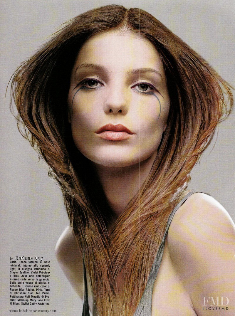 Daria Werbowy featured in The Take On Beauty, July 2004