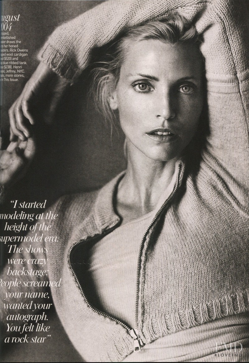 Nadja Auermann featured in The Age Issue, August 2004