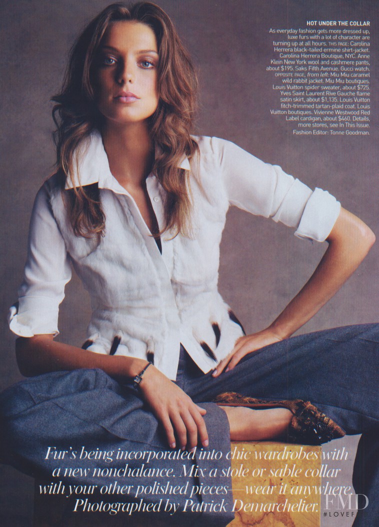 Daria Werbowy featured in The 24/7 Fur, September 2004