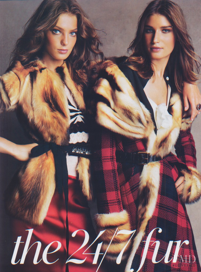 Daria Werbowy featured in The 24/7 Fur, September 2004