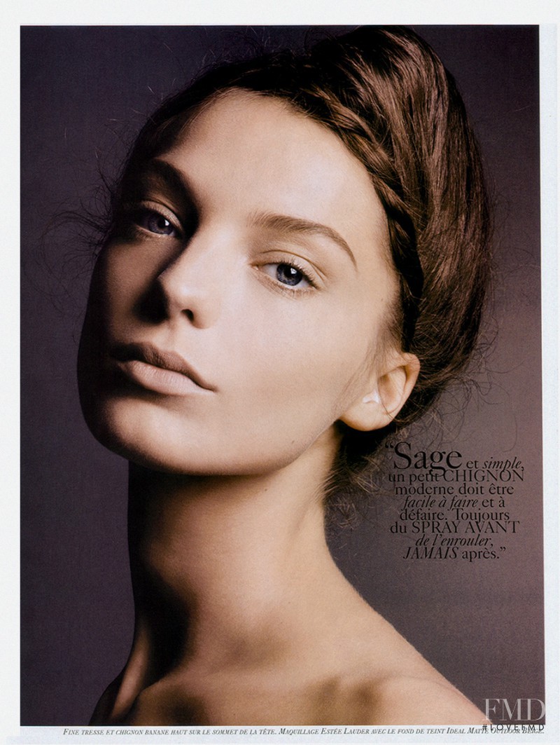 Daria Werbowy featured in Trois Chignons, September 2004