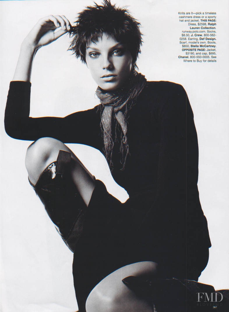 Daria Werbowy featured in Cool & Classic, September 2004