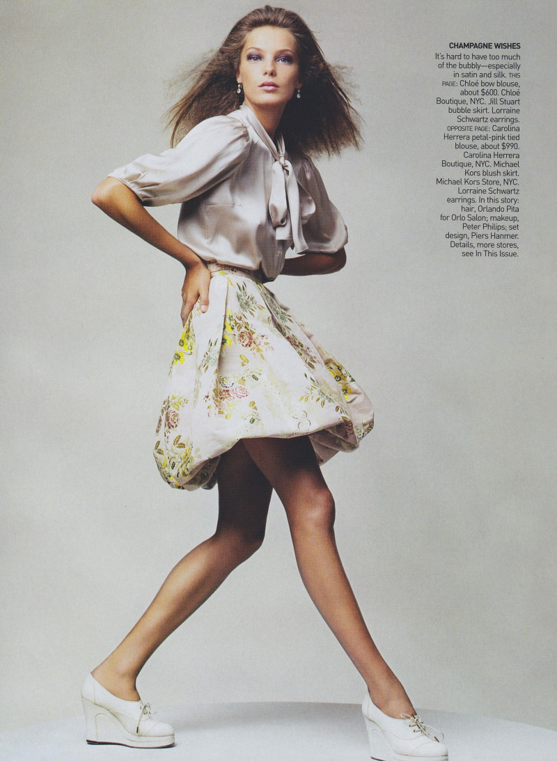 Daria Werbowy featured in Shameless Romantic, November 2004