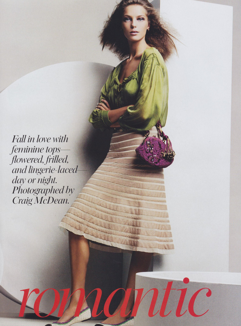 Daria Werbowy featured in Shameless Romantic, November 2004