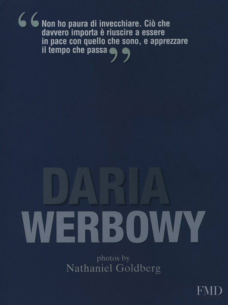 Daria Werbowy, November 2010