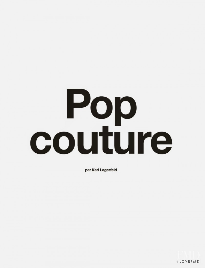 Pop Couture, September 2014
