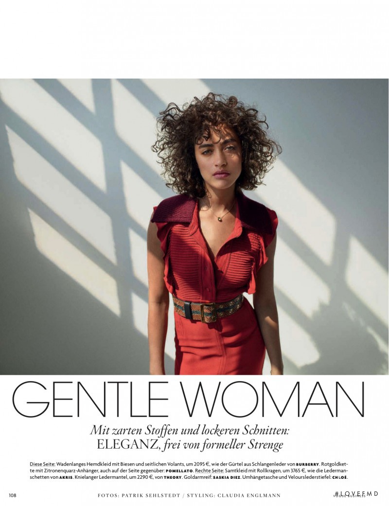 Alanna Arrington featured in Gentle Woman, October 2016