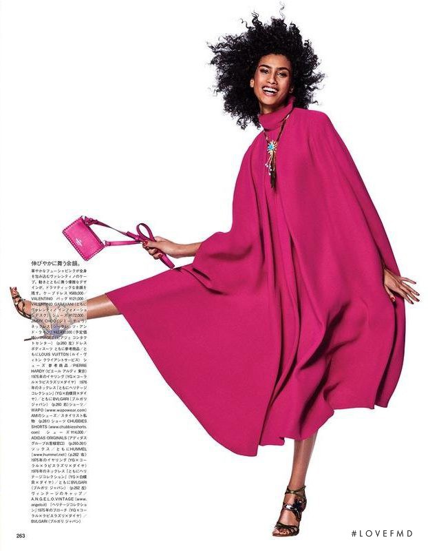 Imaan Hammam featured in Power Glam, May 2017