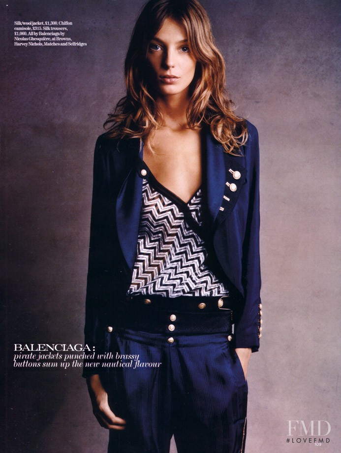 Daria Werbowy featured in Portraits of Spring, February 2005