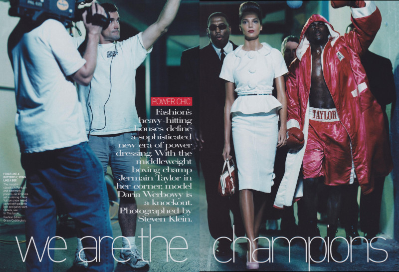 Daria Werbowy featured in We Are The Champions, March 2005