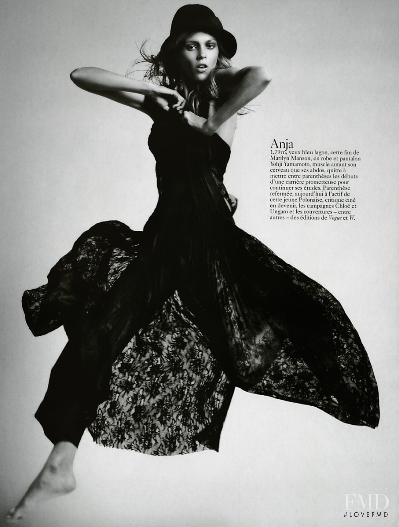 Anja Rubik featured in Top Models, March 2005