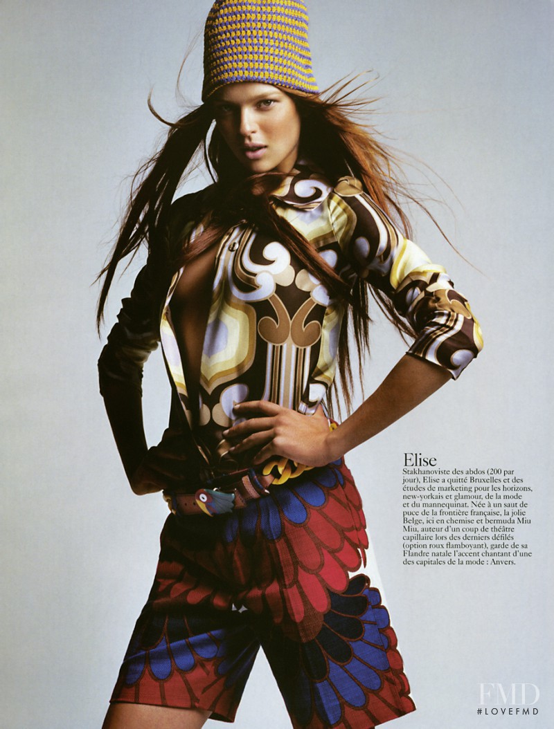 Elise Crombez featured in Top Models, March 2005