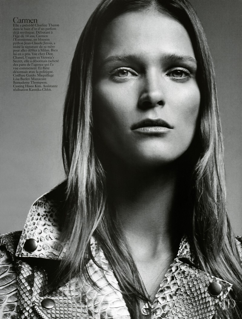 Carmen Kass featured in Top Models, March 2005