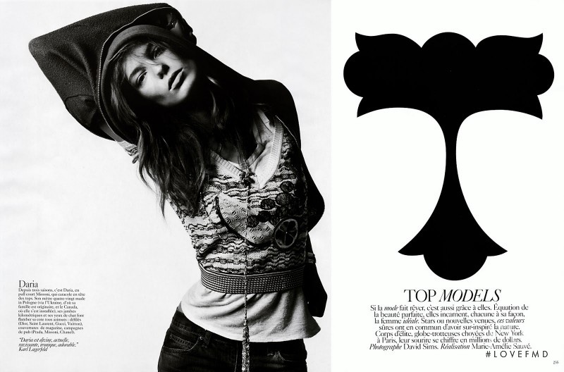 Daria Werbowy featured in Top Models, March 2005
