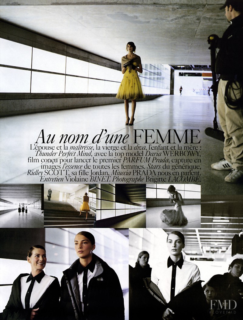 Daria Werbowy featured in Au nom d\'une femme, April 2005