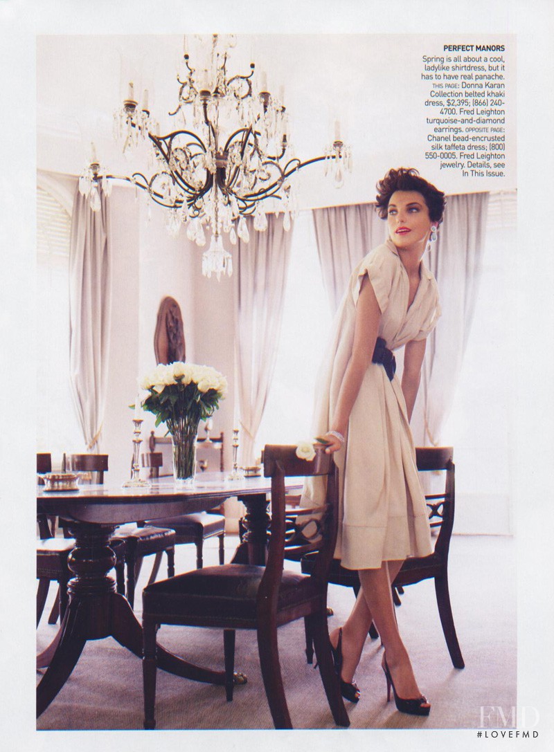 Daria Werbowy featured in Leading Lady, March 2006